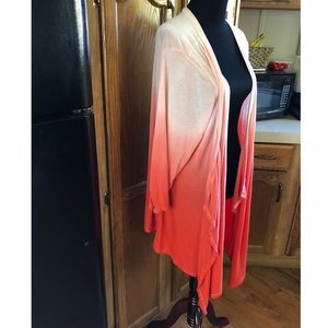 Avenue Tops - Avenue Orange Ombré Knit Cardigan 22/24 Avenue Tops - Avenue Orange Ombré Knit Cardigan 22/24